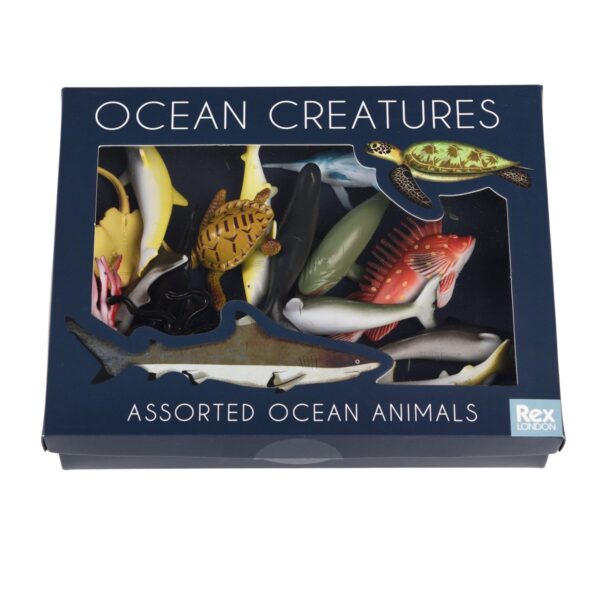 Rex London Oceaandieren Set – 16 Speelfiguren in Doos
