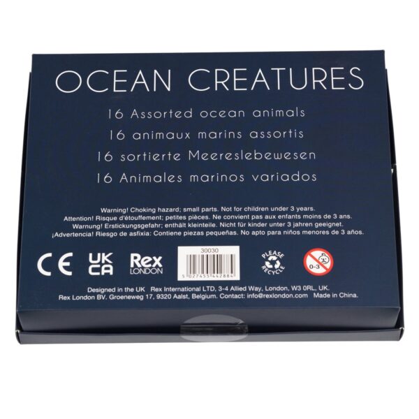 Rex London Oceaandieren Set – 16 Speelfiguren in Doos