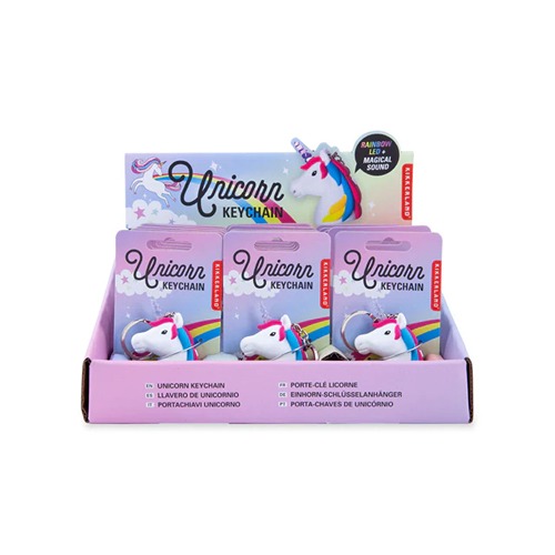 Kikkerland Eenhoorn - Unicorn LED Sleutelhanger met Geluid