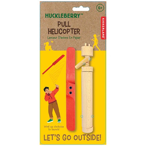 helikoptertrekken Huckleberry Helikopter – Trekspeelgoed voor Buitenavonturen