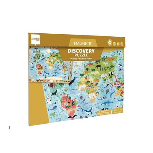 mm wereld puzzle 3 (1) Scratch Europe 2 in 1 Magnetische Puzzel – Discovery Game Wereld | Speel & Ontdek de Wereld