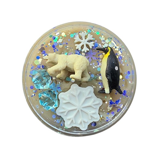 potje noord-zuid (1) Sensoryfun SensoryDough Speeldeeg Noordpool - Zuidpool