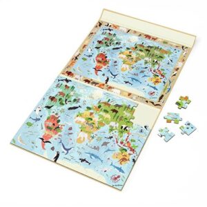 Scratch Europe 2 in 1 Magnetische Puzzel – Discovery Game Wereld | Speel & Ontdek de Wereld
