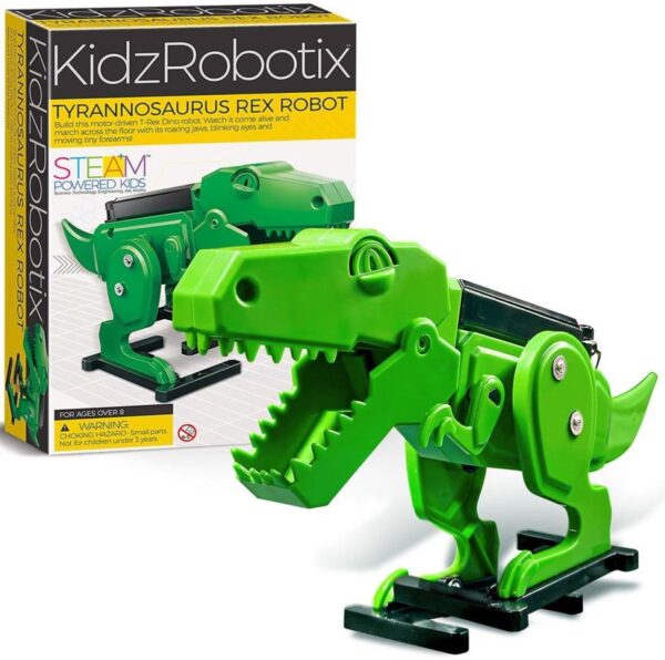 4m-kidzlabs-t-rex-robot-bouwset T-Rex Robot bouwpakket 4M KidzLabs – educatief STEM speelgoed