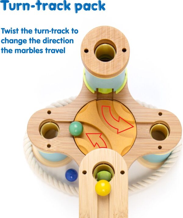 Uitbreidingsset knikkerbaan met splitsingen en routes