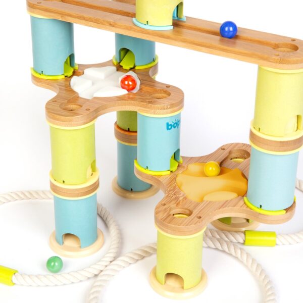 Boppi houten knikkerbaan uitbreidingspakket met spoorwissels het speellab