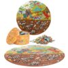 boppi-boppi-stoere-dinosaurussen-ronde-puzzel-150 .jpg Kinderpuzzel dinosaurus 150 stukjes – 4WRD rond model
