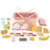 educatief-houten-picknickaccessoires-kinderen-speellab 27-delige picknickmand set met bordjes, bekers en snacks