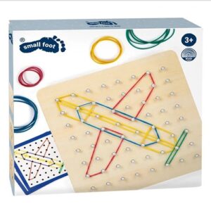 geoboard-small-foot-educatief-speelgoed-elastiekjes Wooden Geoboard van Small Foot – stevig houten educatief spel voor kinderen