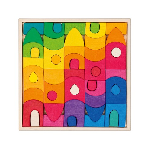 goki-evolution-bouwblokken-morgana-speellab Verschillende vormen en elementen in doos uit de Goki Morgana bouwset