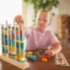 BS Toys Stapeltorens Hout – Educatief Stapelspel met Voorbeeldkaarten (4+)