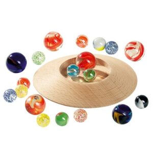 goki-knikkers-spel-houten-knikkerpot-kinderen-open-einde-spel Goki houten knikkerspel met 31 knikkers op speelbord