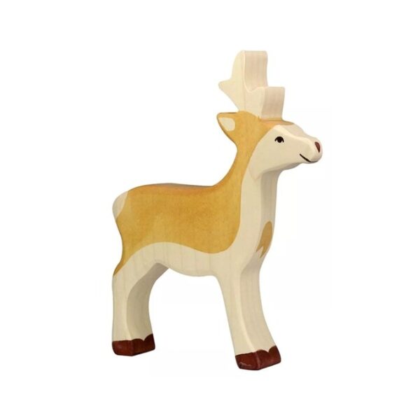 holztiger--houten-reebok-duurzaam-educatief-speelgoed Van duurzaam hout handgemaakte reebok waldorf geinspiteerd van Holztiger bij Het Speellab