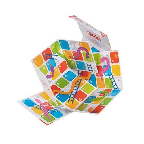 houten-slangen-en-ladders-spel-goki Houten slangen en ladders spel van Goki educatief speelgoed