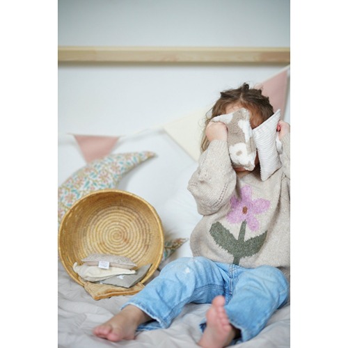 Sensorische pittenzakjes met verschillende stofstructuren