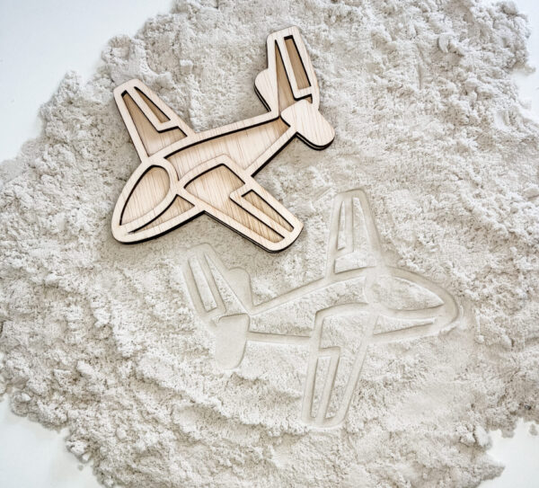 houten vultray vliegtuig voor open-einde spel in speelzans het speellab