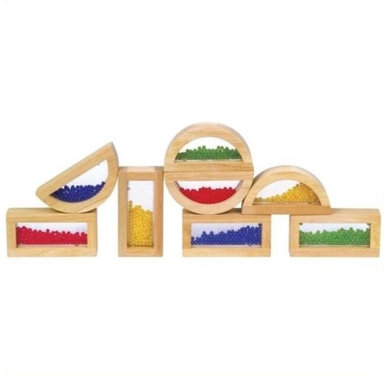 guidecraft-open-ended-speelgoed-regenboog-kralenblokken.jpg Guidecraft houten blokken met kralen op lichttafel – Montessori sensorisch speelgoed