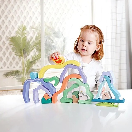 hape-natuur-stapelblokken-peuters-creatief-bouwspeelgoed Natuurstapelblokken van Hape voor peuters, ideaal creatief bouwspeelgoed