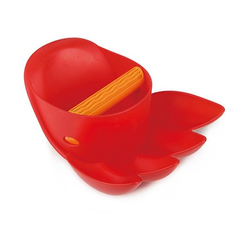 hape-power-paw-zandschep-klauw-rood-speellab Hape Power Paw zandschep klauw in rood voor strand en zandspel.