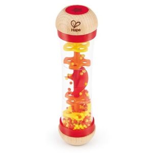 Hape Regenmaker Rood zintuiglijk babyspeelgoed – sensorisch geluidsspeelgoed Het Speellab