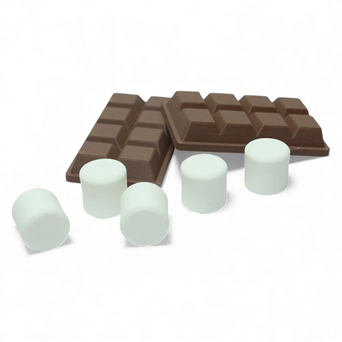 Duurzaam PLA speelgoed chocolade en marshmallows openeinde spel