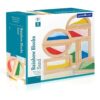 open-einde-sensorische-houten-zandblokken-kinderen Guidecraft regenboog zandblokken van hout met gekleurd zand bij het Speellab