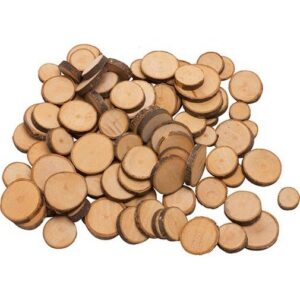 Goki houten takkenschijfjes – 100 stuks natuurlijk knutselmateriaal