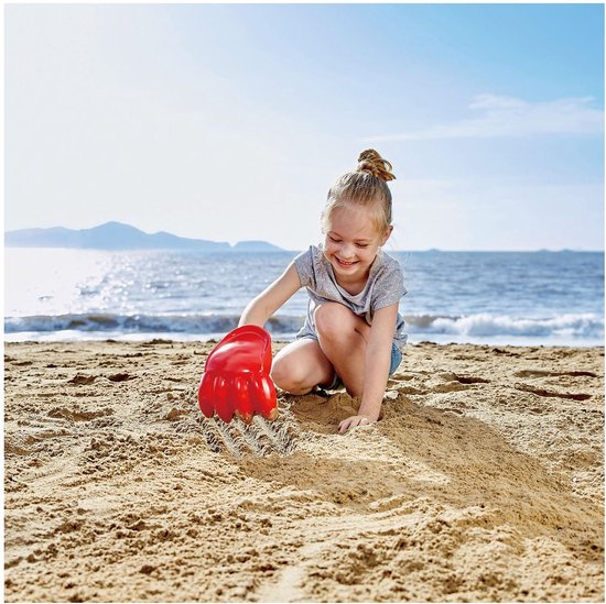 power-paw-zandschep-felgekleurde-klauw-hape-buitenspeelgoed Felgekleurde Power Paw klauw zandschep van Hape voor buitenspel.