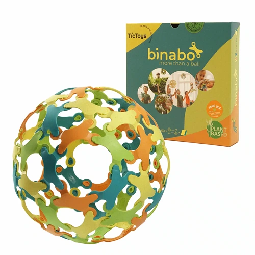 Binabo bioplastic bouwspeelgoed in vier kleuren