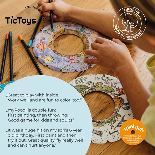 TicToys MyRoodi indoor frisbee set van 3 bij Het Speellab