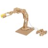 Werkende houten robotarm voor STEM onderwijs