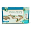 Join-clips-houten-Uitbreidingsset-Marble-Run JOIN CLIPS uitbreidingsset voor houten knikkerbaan met verbindingsclips en houten plankjes om een eigen marble run te bouwen.