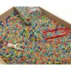 Close up inhoud pot Pourandplay vrainbow an Sensoryfun