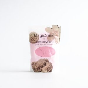 Sensoryfun-magicsand-roze-sensorisch-spel-speellab Magic Sand roze in speelse vormen en structuren voor eindeloos fantasierijk spel