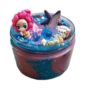 Sensoryfun-natuurlijke-speelklei-mermaid-sensorydough Pot sensorydough mermaid van zijkant verkrijgbaar bij Het Speellab