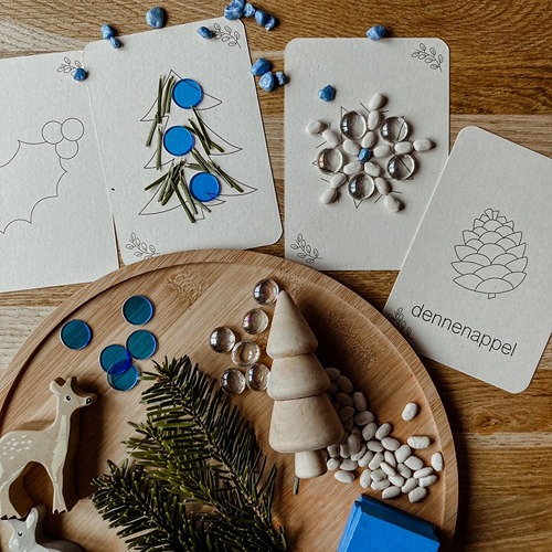 wildebras-winter-flashcards-montessori-educatief-duurzaam-natuur-speelgoed Paar kaarten van Winter flashkaarten Montessori natuur van Wildebras