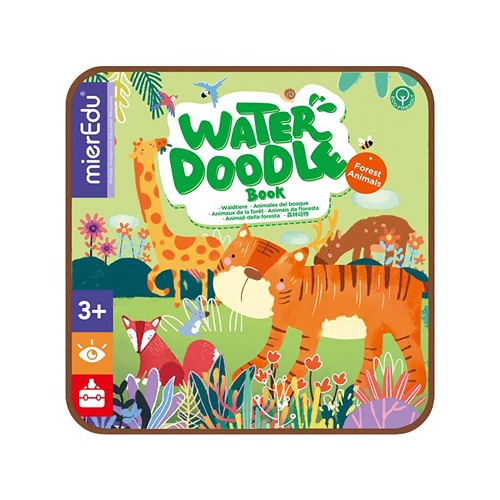 Herbruikbaar water doodle boek MierEdu bosdieren zonder knoeien