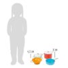 Small Foot foto van verhouding in grootte met kinderlijf